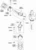 Rasenmäher für Großflächen 30314TE - Toro Mid-Size ProLine Mower, T-Bar, Gear Drive, 13 HP, 91cm Side Discharge Deck (SN: 250000001 - 250999999) (2005) Spareparts PISTON / CRANKSHAFT ASSEMBLY KAWASAKI FH381V-AS27
