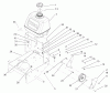 Rasenmäher für Großflächen 30316 - Toro Mid-Size ProLine Mower, Gear Drive, 13 HP, 32" Side Discharge Deck (SN: 260000001 - 260999999) (2006) Spareparts FUEL TANK AND IDLER BRACKET ASSEMBLY