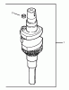 Rasenmäher für Großflächen 30317 - Toro Mid-Size ProLine Mower, T-Bar, Gear Drive, 15 HP, 36" Side Discharge Deck (SN: 240002001 - 240999999) (2004) Spareparts CRANKSHAFT ASSEMBLY KOHLER CV15T-41629