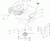 Rasenmäher für Großflächen 30318 - Toro Mid-Size ProLine Mower, T-Bar, Gear Drive, 15 HP, 44" Side Discharge Deck (SN: 260000001 - 260999999) (2006) Spareparts ENGINE INSTALLATION ASSEMBLY