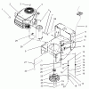 Rasenmäher für Großflächen 30320 - Toro Mid-Size ProLine Mower, T-Bar, Gear Drive, 15 hp, 44" Side Discharge Deck (SN: 230000001 - 230999999) (2003) Spareparts ENGINE INSTALLATION ASSEMBLY