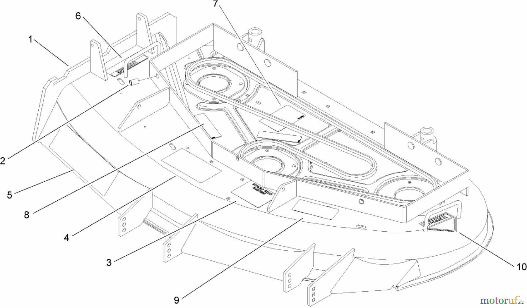  Rasenmäher für Großflächen 30326 - Toro Mid-Size ProLine Mower, T-Bar, Gear Drive, 15 HP, 44