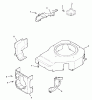 Rasenmäher für Großflächen 30329 - Toro Mid-Size ProLine Mower, Gear Drive, 15 hp, 36" Side Discharge Deck (SN: 210000001 - 210999999) (2001) Spareparts BLOWER HOUSING AND BAFFLES ASSEMBLY KOHLER MODEL CV15T-41604