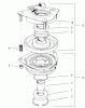 Rasenmäher für Großflächen 30329 - Toro Mid-Size ProLine Mower, Gear Drive, 15 hp, 36" Side Discharge Deck (SN: 210000001 - 210999999) (2001) Spareparts CLUTCH ASSEMBLY NO. 54-3200