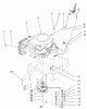 Rasenmäher für Großflächen 30329 - Toro Mid-Size ProLine Mower, Gear Drive, 15 hp, 36" Side Discharge Deck (SN: 210000001 - 210999999) (2001) Spareparts ENGINE AND CLUTCH ASSEMBLY