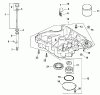 Rasenmäher für Großflächen 30329 - Toro Mid-Size ProLine Mower, Gear Drive, 15 hp, 36" Side Discharge Deck (SN: 210000001 - 210999999) (2001) Spareparts OIL PAN AND LUBRICATION ASSEMBLY KOHLER MODEL CV15T-41604