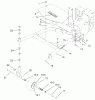 Rasenmäher für Großflächen 30333 - Toro Mid-Size ProLine Mower, Gear Drive, 15 hp, 52" Side Discharge Deck (SN: 210000001 - 210999999) (2001) Spareparts CARRIER FRAME ASSEMBLY