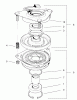 Rasenmäher für Großflächen 30333 - Toro Mid-Size ProLine Mower, Gear Drive, 15 hp, 52" Side Discharge Deck (SN: 210000001 - 210999999) (2001) Spareparts CLUTCH ASSEMBLY NO. 54-3200