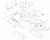 Rasenmäher für Großflächen 30333 - Toro Mid-Size ProLine Mower, Gear Drive, 15 hp, 52" Side Discharge Deck (SN: 210000001 - 210999999) (2001) Spareparts DECK ASSEMBLY
