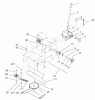 Rasenmäher für Großflächen 30333 - Toro Mid-Size ProLine Mower, Gear Drive, 15 hp, 52" Side Discharge Deck (SN: 210000001 - 210999999) (2001) Spareparts TRANSMISSION AND DRIVE SYSTEM ASSEMBLY