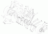 Rasenmäher für Großflächen 30334 - Toro Mid-Size ProLine Mower, Gear Drive, 17 hp, 52" Side Discharge Deck (SN: 210000001 - 210999999) (2001) Spareparts WHEEL DRIVE AND BRAKE SYSTEM ASSEMBLY