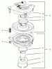 Rasenmäher für Großflächen 30335 - Toro Mid-Size ProLine Mower, Hydro Drive, 15 hp, 36" Side Discharge Deck (SN: 210000001 - 210999999) (2001) Spareparts CLUTCH ASSEMBLY NO. 54-3200