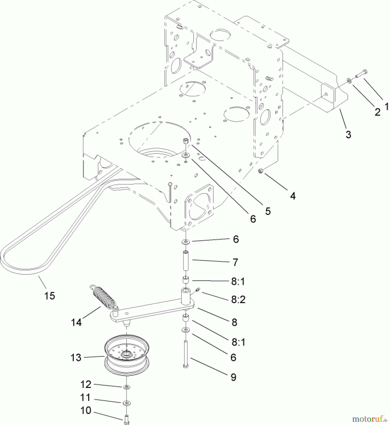  Rasenmäher für Großflächen 30342 - Toro Mid-Size ProLine Mower, T-Bar, Gear Drive, 17 HP, 52