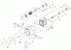 Rasenmäher für Großflächen 30433 - Toro Mid-Size ProLine Mower, Pistol Grip, Hydro Drive, 15 HP, 36" Side Discharge Deck (SN: 250000001 - 250999999) (2005) Spareparts HYDRAULIC PUMP ASSEMBLY NO. 106-5489