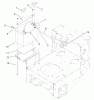 Rasenmäher für Großflächen 30436 - Toro Mid-Size ProLine Mower, Pistol Grip, Hydro Drive, 17 hp, 52" Side Discharge Deck (SN: 230000001 - 230999999) (2003) Spareparts BATTERY ASSEMBLY