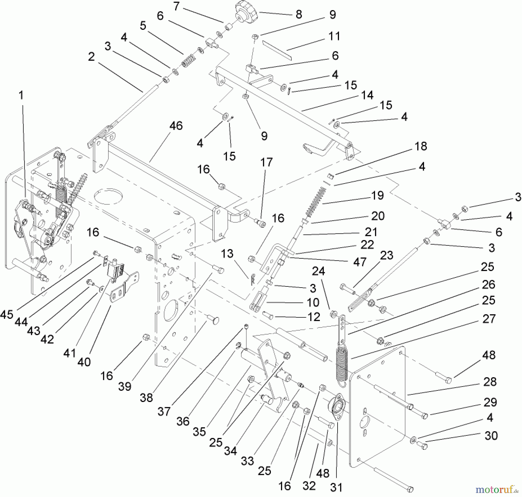  Rasenmäher für Großflächen 30440 - Toro Mid-Size ProLine Mower, Pistol Grip, Hydro Drive, 17 HP, 44