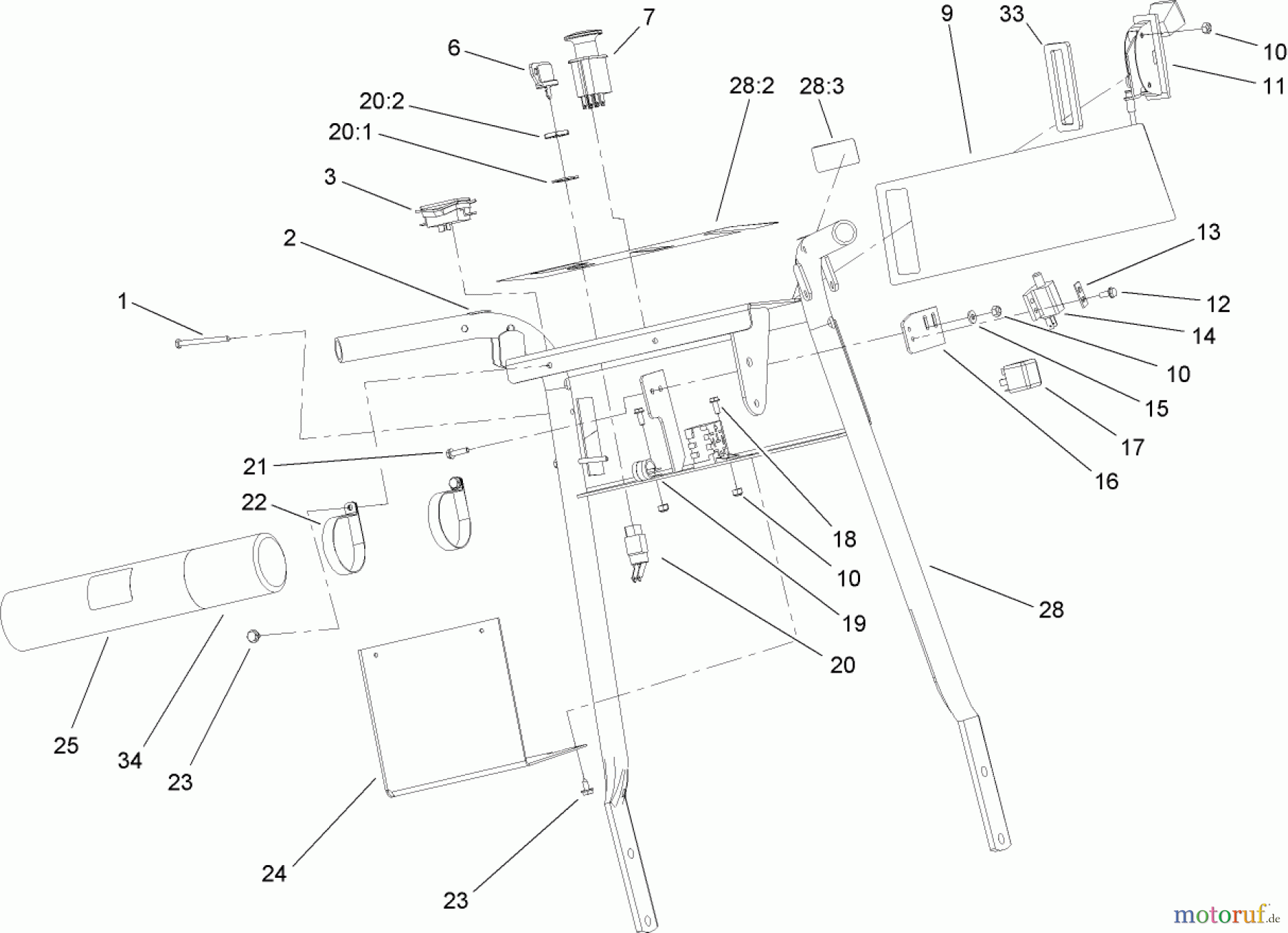  Rasenmäher für Großflächen 30440 - Toro Mid-Size ProLine Mower, Pistol Grip, Hydro Drive, 17 HP, 44