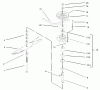 Rasenmäher für Großflächen 30519 - Toro Mid-Size ProLine Mower, Pistol Grip, Gear Drive, 13 HP, 36" Side Discharge Deck (SN: 240000001 - 240999999) (2004) Spareparts SPINDLE ASSEMBLY