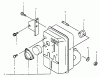 Rasenmäher für Großflächen 30520 - Toro Mid-Size ProLine Mower, Pistol Grip, Gear Drive, 12.5 hp, 32" Side Discharge Deck (SN: 230000001 - 230005000) (2003) Spareparts MUFFLER ASSEMBLY KAWASAKI FB460V-MS14