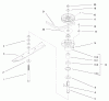 Rasenmäher für Großflächen 30520 - Toro Mid-Size ProLine Mower, Pistol Grip, Gear Drive, 12.5 hp, 32" Side Discharge Deck (SN: 230000001 - 230005000) (2003) Spareparts SPINDLE ASSEMBLY
