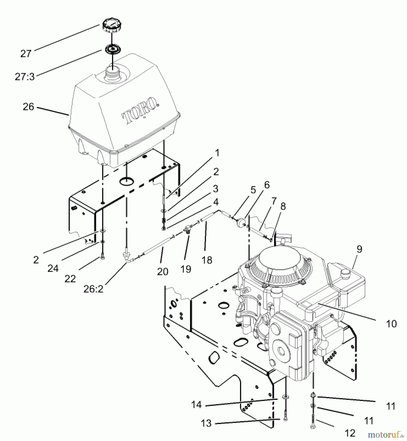  Rasenmäher für Großflächen 30520 - Toro Mid-Size ProLine Mower, Pistol Grip, Gear Drive, 12.5 hp, 32