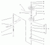 Rasenmäher für Großflächen 30520 - Toro Mid-Size ProLine Mower, Pistol Grip, Gear Drive, 12.5 hp, 32" Side Discharge Deck (SN: 230005001 - 230999999) (2003) Spareparts SPINDLE ASSEMBLY