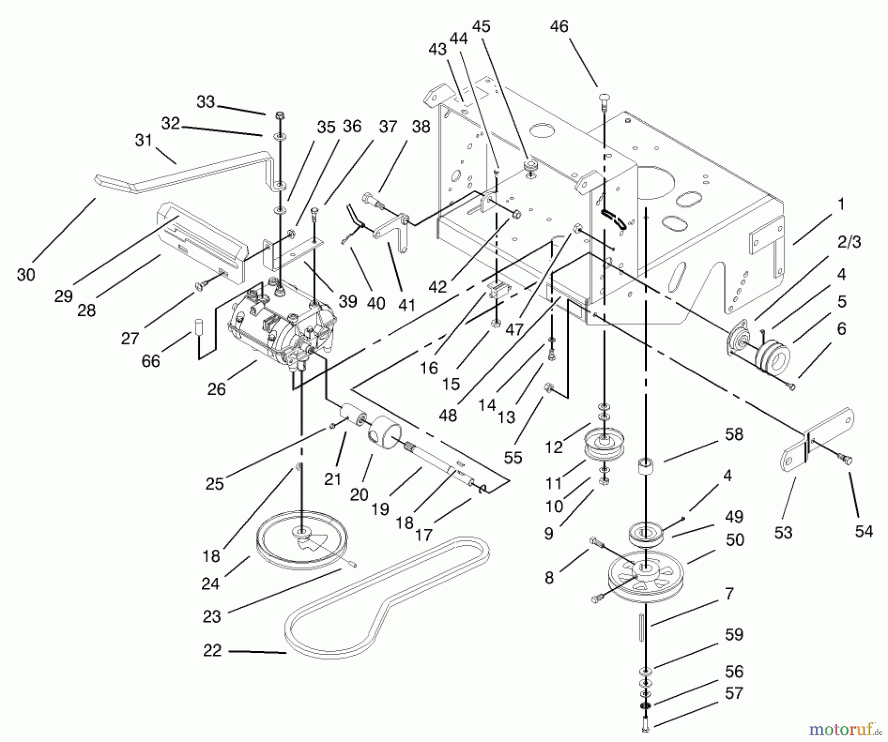  Rasenmäher für Großflächen 30520 - Toro Mid-Size ProLine Mower, Pistol Grip, Gear Drive, 12.5 hp, 32