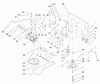 Rasenmäher für Großflächen 30521 - Toro Mid-Size ProLine Mower, Pistol Grip, Gear Drive, 12.5 hp, 36" Side Discharge Deck (SN: 230000001 - 230999999) (2003) Spareparts TRANSMISSION AND DRIVE PULLEY ASSEMBLY