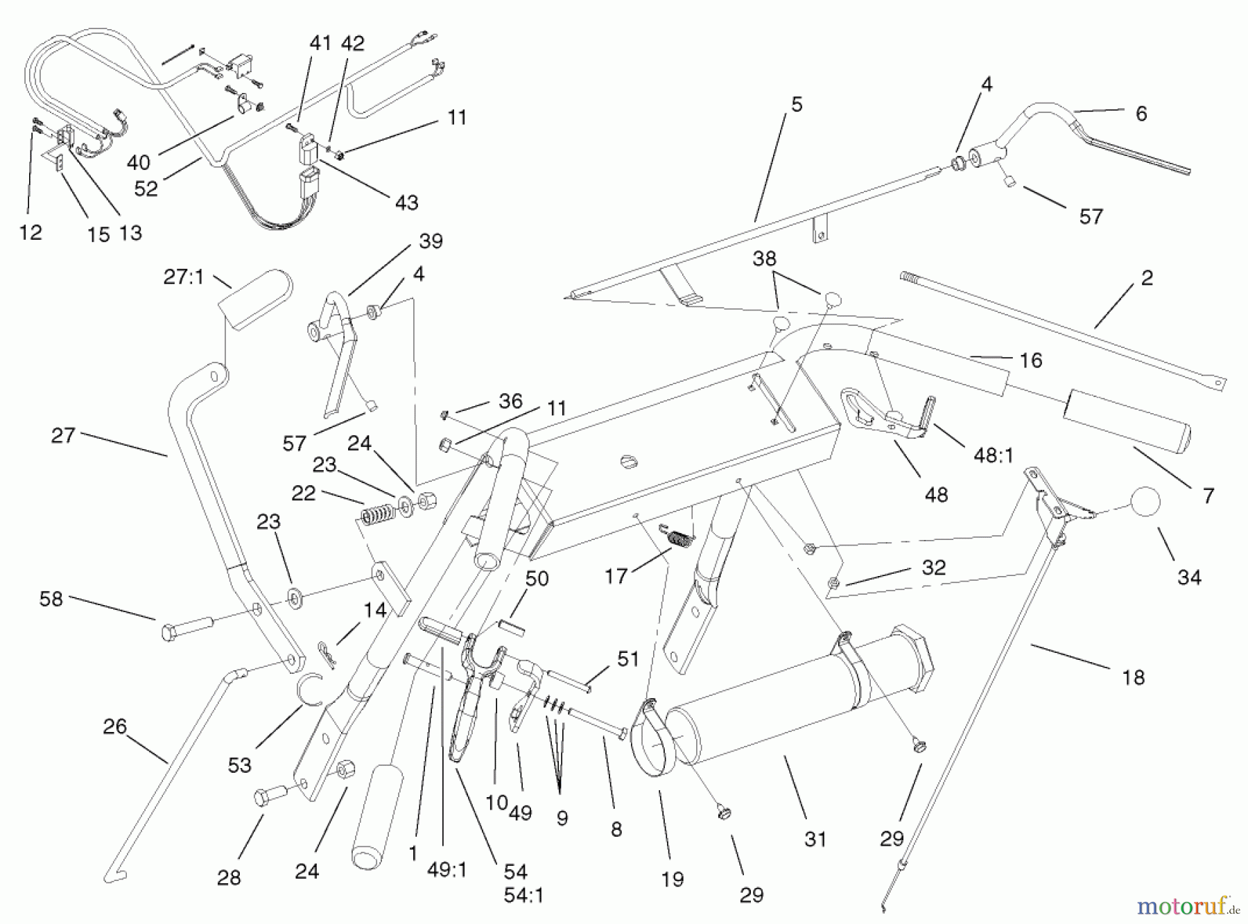  Rasenmäher für Großflächen 30521 - Toro Mid-Size ProLine Mower, Pistol Grip, Gear Drive, 12.5 hp, 36