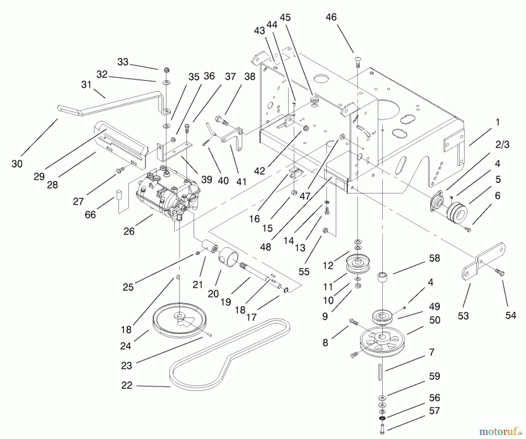  Rasenmäher für Großflächen 30523 - Toro Mid-Size ProLine Mower, Pistol Grip, Gear Drive, 15 hp, 48