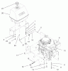 Rasenmäher für Großflächen 30523 - Toro Mid-Size ProLine Mower, Pistol Grip, Gear Drive, 15 hp, 48" Side Discharge Deck (SN: 230000001 - 230005000) (2003) Spareparts ENGINE AND FUEL SYSTEM ASSEMBLY