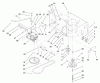 Rasenmäher für Großflächen 30523 - Toro Mid-Size ProLine Mower, Pistol Grip, Gear Drive, 15 hp, 48" Side Discharge Deck (SN: 230000001 - 230005000) (2003) Spareparts TRANSMISSION AND DRIVE PULLEY ASSEMBLY