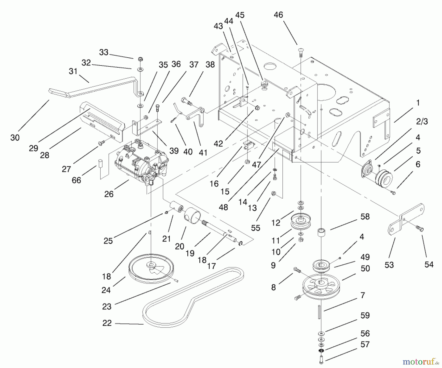  Rasenmäher für Großflächen 30523 - Toro Mid-Size ProLine Mower, Pistol Grip, Gear Drive, 15 hp, 48