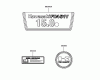 Rasenmäher für Großflächen 30524 - Toro Mid-Size ProLine Mower, Pistol Grip, Hydro Drive, 15 hp, 36" Side Discharge Deck (SN: 220000001 - 220999999) (2002) Spareparts LABEL ASSEMBLY KAWASAKI FH451V-BS04