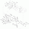 Rasenmäher für Großflächen 30524 - Toro Mid-Size ProLine Mower, Pistol Grip, Hydro Drive, 15 hp, 36" Side Discharge Deck (SN: 220000001 - 220999999) (2002) Spareparts LOWER CONTROL ASSEMBLY