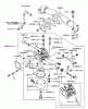Rasenmäher für Großflächen 30524 - Toro Mid-Size ProLine Mower, Pistol Grip, Hydro Drive, 15 hp, 36" Side Discharge Deck (SN: 230000001 - 230999999) (2003) Spareparts CARBURETOR ASSEMBLY KAWASAKI FH451V-BS04
