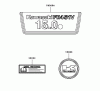 Rasenmäher für Großflächen 30524 - Toro Mid-Size ProLine Mower, Pistol Grip, Hydro Drive, 15 hp, 36" Side Discharge Deck (SN: 230000001 - 230999999) (2003) Spareparts LABEL ASSEMBLY KAWASAKI FH451V-BS04