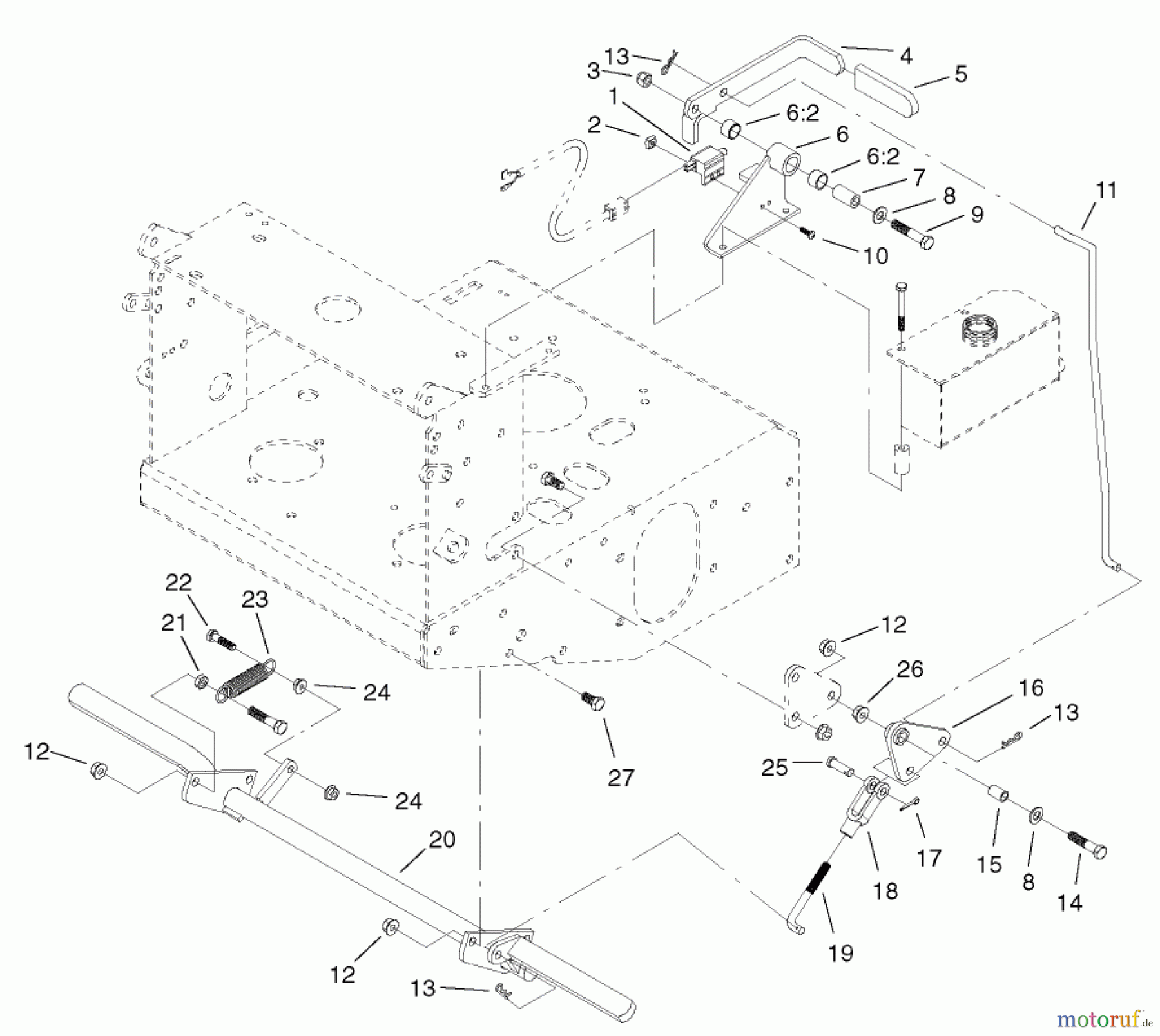  Rasenmäher für Großflächen 30524 - Toro Mid-Size ProLine Mower, Pistol Grip, Hydro Drive, 15 hp, 36