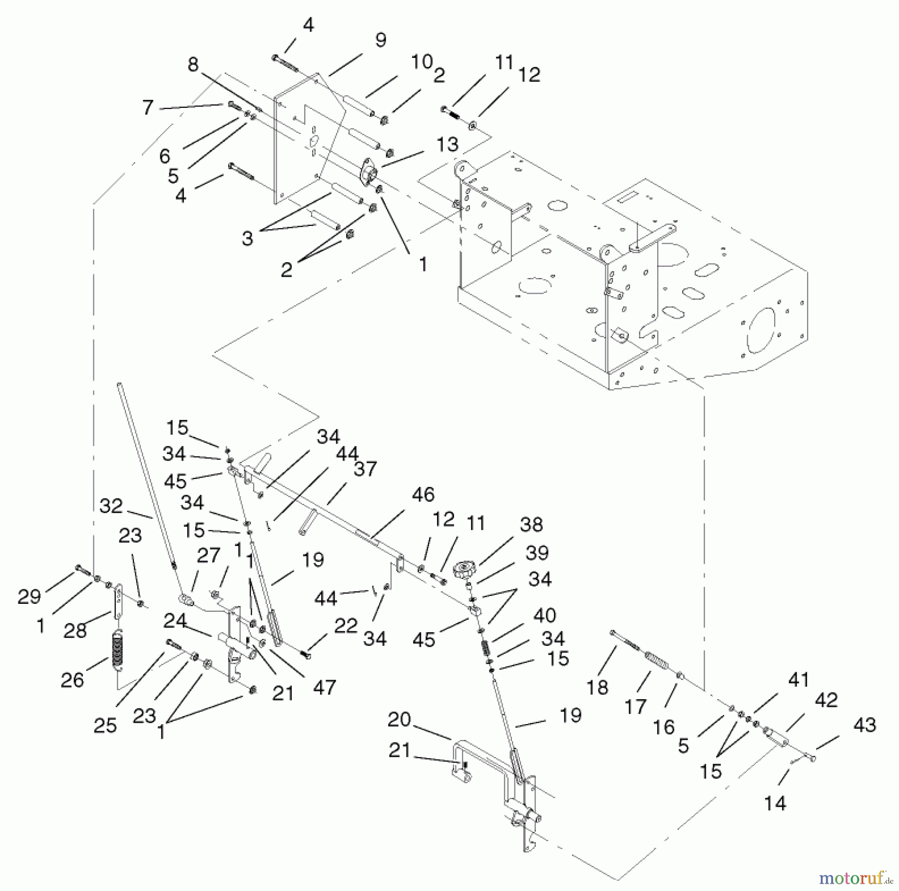  Rasenmäher für Großflächen 30526 - Toro Mid-Size ProLine Mower, Pistol Grip, Hydro Drive, 15 hp, 48