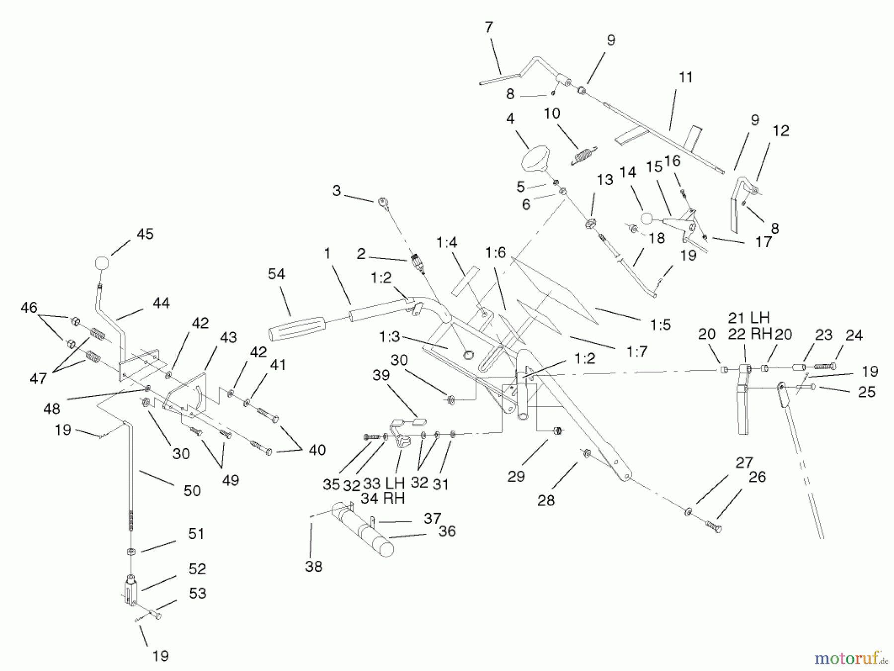  Rasenmäher für Großflächen 30526 - Toro Mid-Size ProLine Mower, Pistol Grip, Hydro Drive, 15 hp, 48