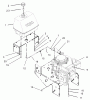Rasenmäher für Großflächen 30528 - Toro Mid-Size ProLine Mower, Pistol Grip, Hydro Drive, 15 hp, 48" Side Discharge Deck (SN: 230000001 - 230999999) (2003) Spareparts ENGINE AND FUEL SYSTEM ASSEMBLY