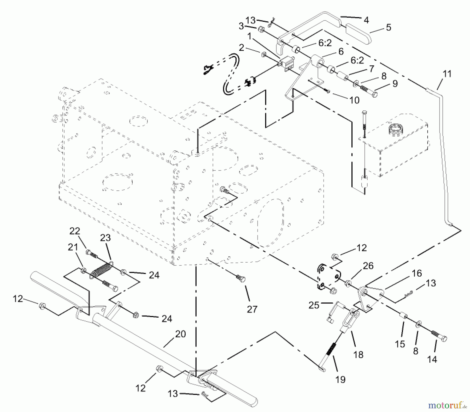  Rasenmäher für Großflächen 30528 - Toro Mid-Size ProLine Mower, Pistol Grip, Hydro Drive, 15 hp, 48