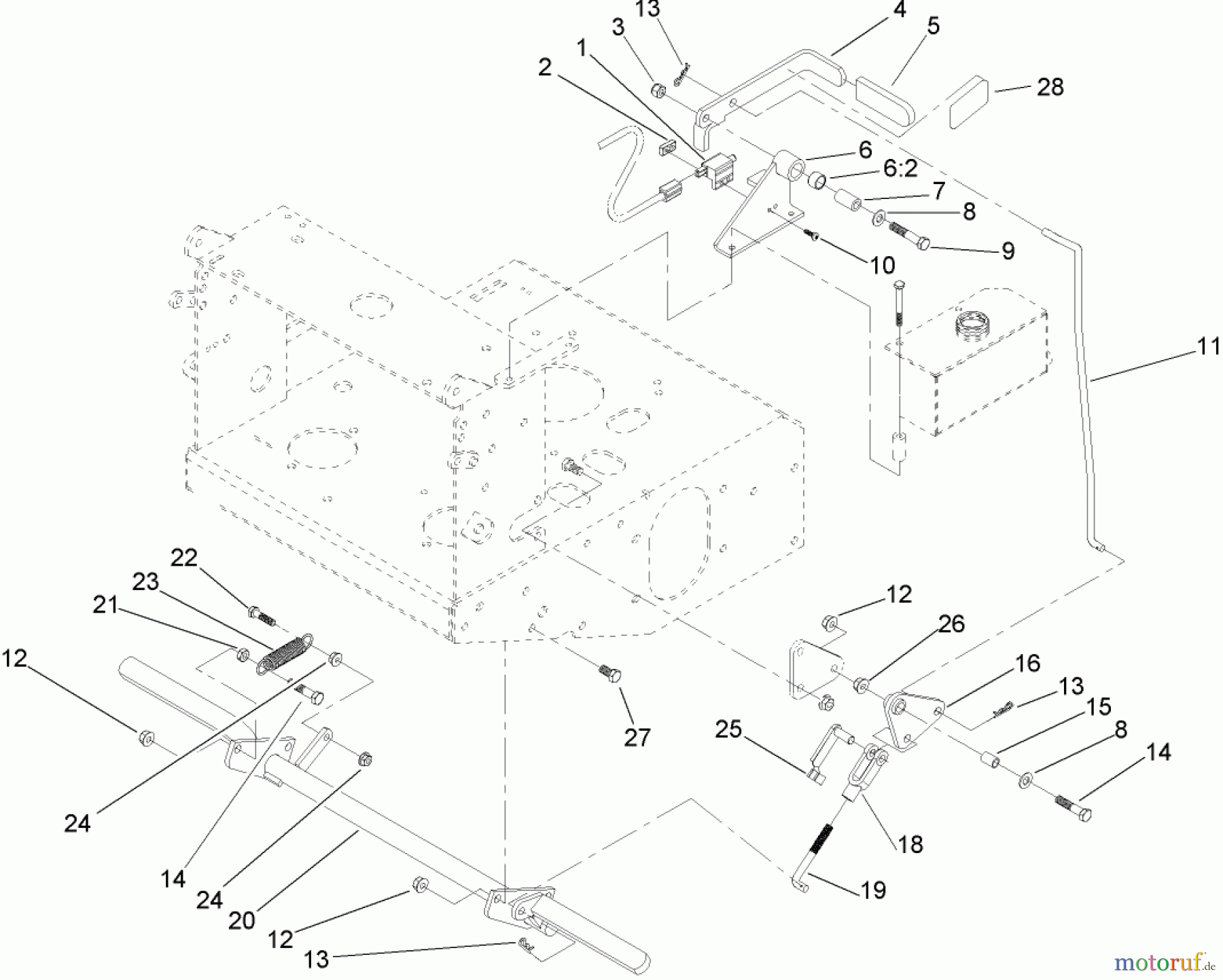  Rasenmäher für Großflächen 30528 - Toro Mid-Size ProLine Mower, Pistol Grip, Hydro Drive, 15 hp, 48