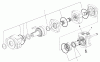 Compact Utility Attachments 22801 - Toro Universal Swivel Auger Head, Dingo and Dingo TX (SN: 210000001 - 210999999) (2001) Spareparts HYDRAULIC MOTOR ASSEMBLY NO. 100-4657