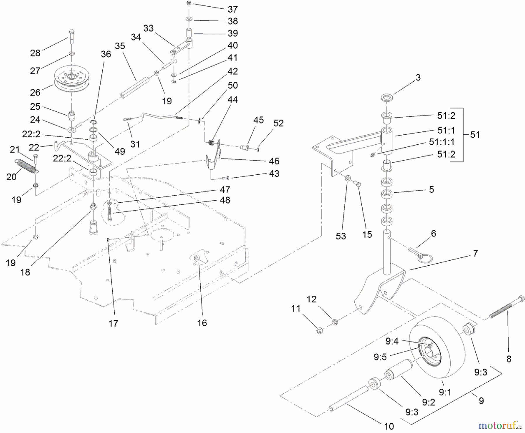  Rasenmäher für Großflächen 30632 - Toro Commercial Walk-Behind Mower, Fixed Deck, Pistol Grip, Gear Drive, 32