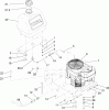 Rasenmäher für Großflächen 30682 - Toro Commercial Walk-Behind Mower, Fixed Deck, Pistol Grip, Gear Drive, 32" Cutting Unit (SN: 270000001-270999999) (2007) Spareparts ENGINE AND FUEL TANK ASSEMBLY