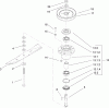 Rasenmäher für Großflächen 30682 - Toro Commercial Walk-Behind Mower, Fixed Deck, Pistol Grip, Gear Drive, 32" Cutting Unit (SN: 270000001-270999999) (2007) Spareparts SPINDLE AND BLADE ASSEMBLY