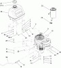 Rasenmäher für Großflächen 30692 - Toro Commercial Walk-Behind Mower, Fixed Deck, T-Bar, Gear Drive, 32" Cutting Unit (SN: 260000001 - 260999999) (2006) Spareparts ENGINE AND FUEL TANK ASSEMBLY