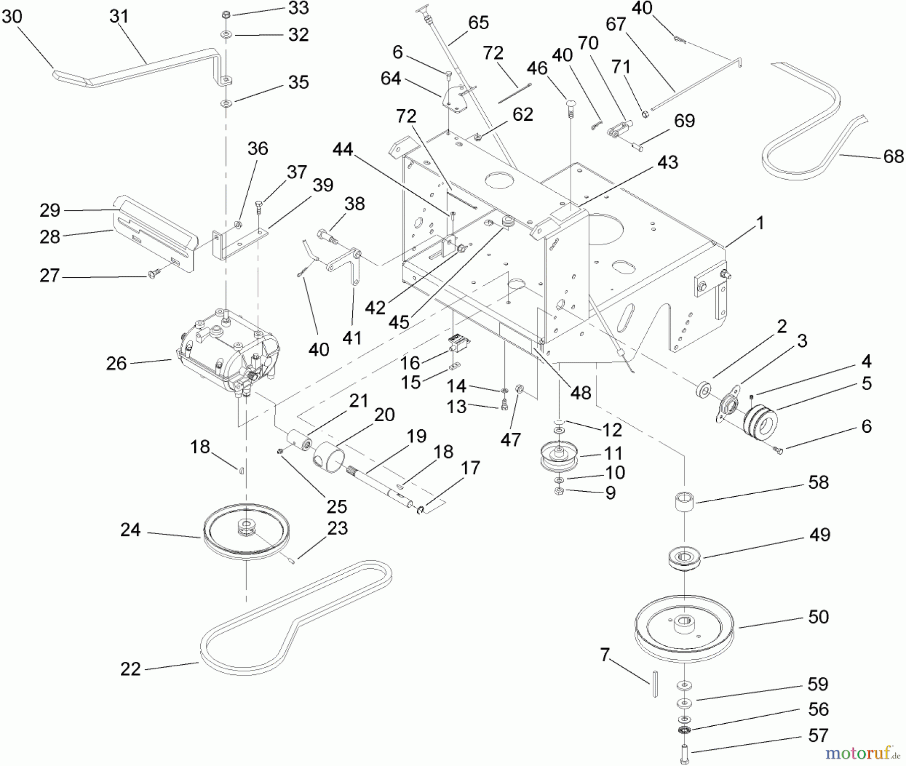  Rasenmäher für Großflächen 30694 - Toro Commercial 36