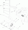 Rasenmäher für Großflächen 30696 - Toro Commercial 40" Walk-Behind Mower, Fixed Deck, T-Bar, Gear Drive, TURBO FORCE Cutting Unit (SN: 260000001 - 260999999) (2006) Spareparts CASTER ASSEMBLY